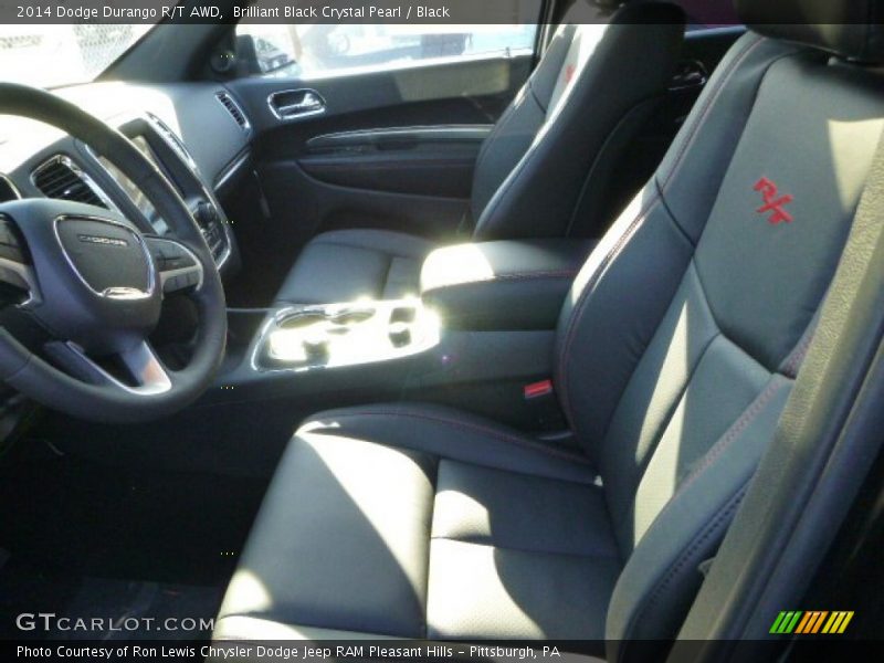 Brilliant Black Crystal Pearl / Black 2014 Dodge Durango R/T AWD