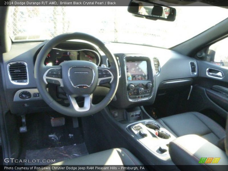 Brilliant Black Crystal Pearl / Black 2014 Dodge Durango R/T AWD