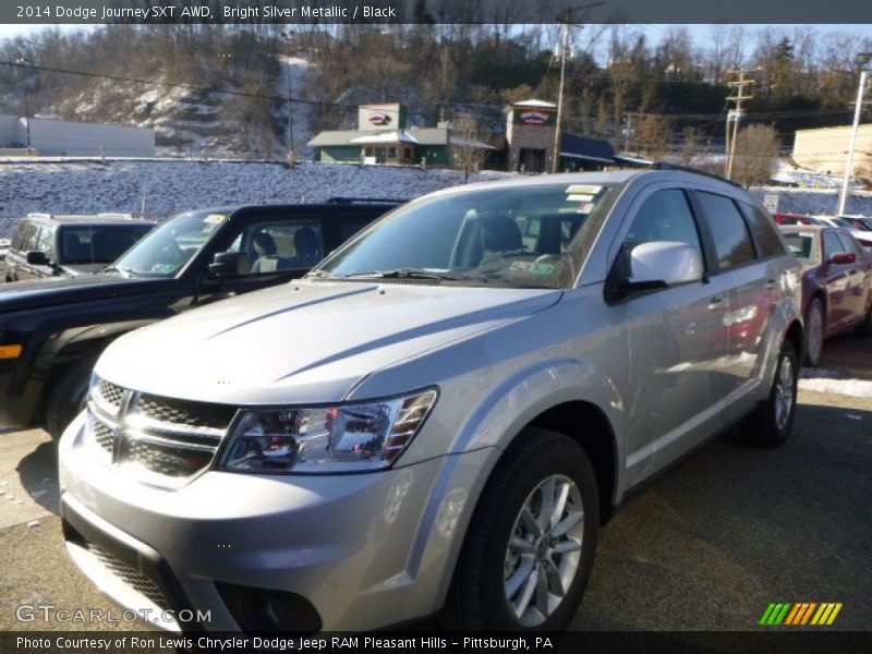 Bright Silver Metallic / Black 2014 Dodge Journey SXT AWD
