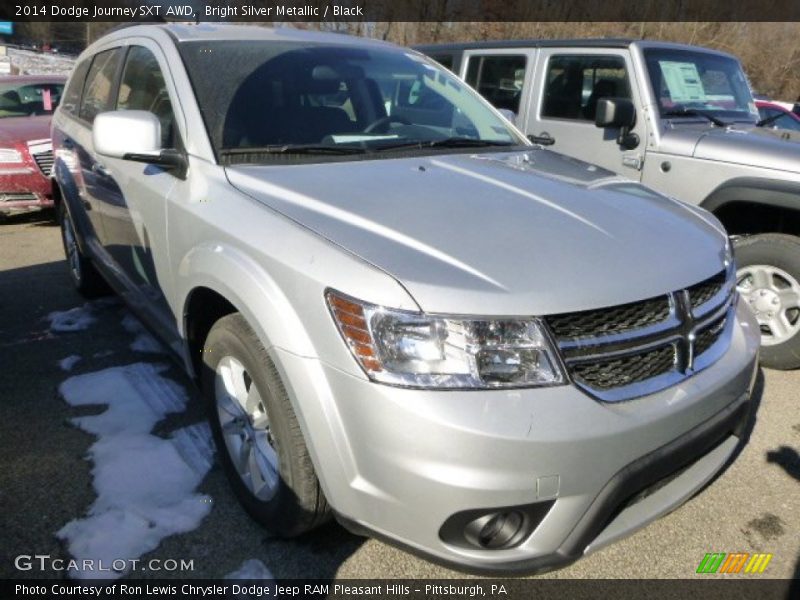 Bright Silver Metallic / Black 2014 Dodge Journey SXT AWD