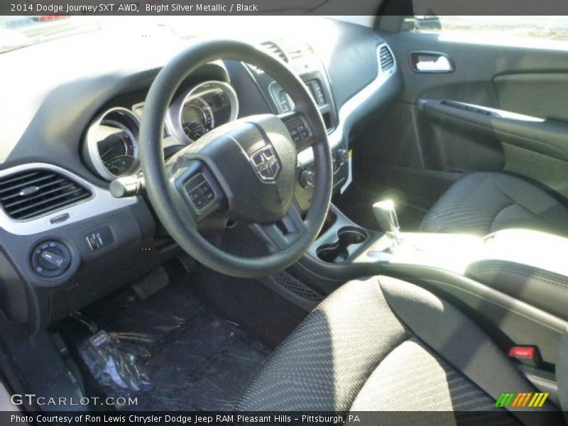 Bright Silver Metallic / Black 2014 Dodge Journey SXT AWD