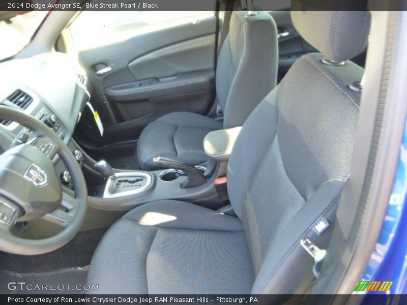 Blue Streak Pearl / Black 2014 Dodge Avenger SE