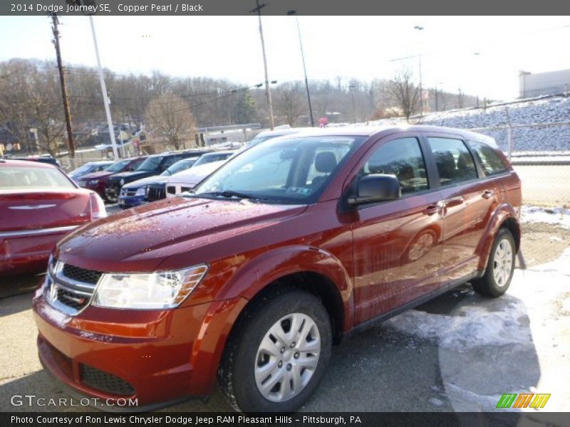 Copper Pearl / Black 2014 Dodge Journey SE