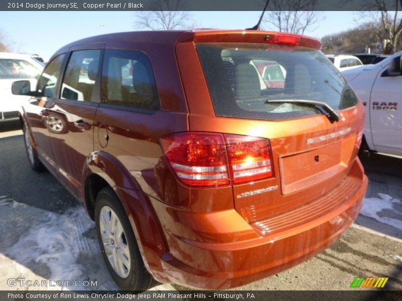 Copper Pearl / Black 2014 Dodge Journey SE