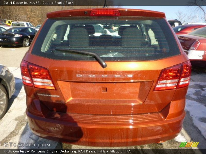 Copper Pearl / Black 2014 Dodge Journey SE