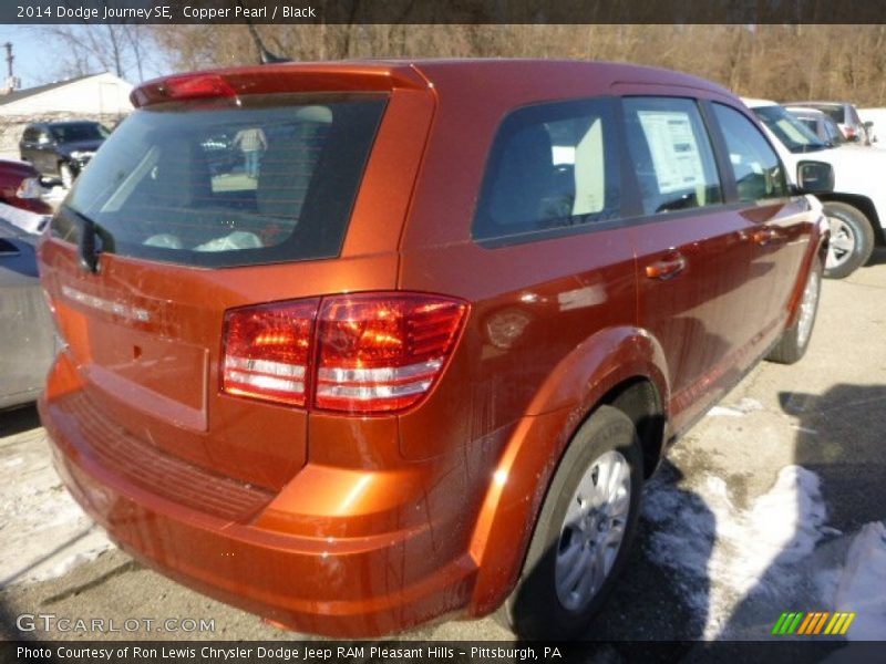 Copper Pearl / Black 2014 Dodge Journey SE
