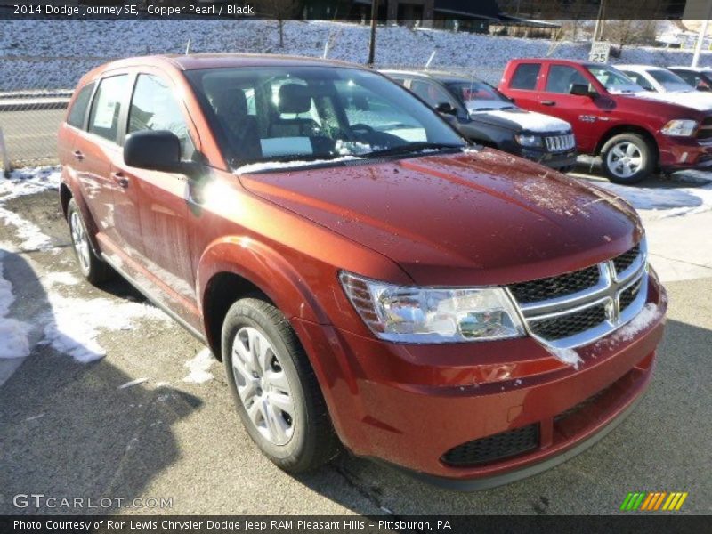 Copper Pearl / Black 2014 Dodge Journey SE