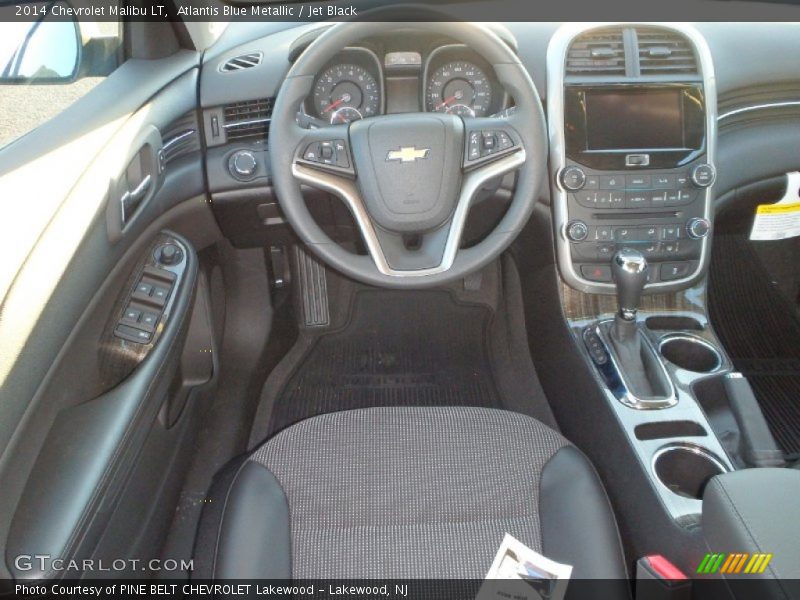 Atlantis Blue Metallic / Jet Black 2014 Chevrolet Malibu LT