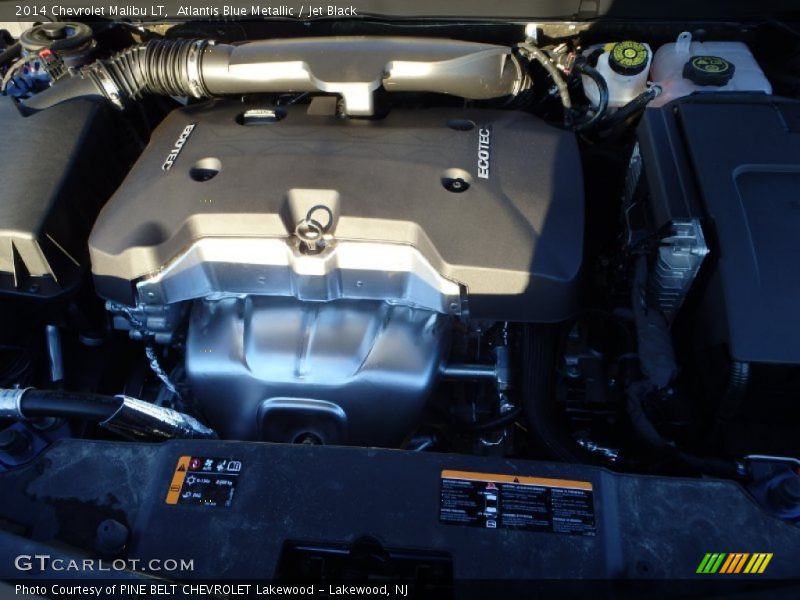 Atlantis Blue Metallic / Jet Black 2014 Chevrolet Malibu LT