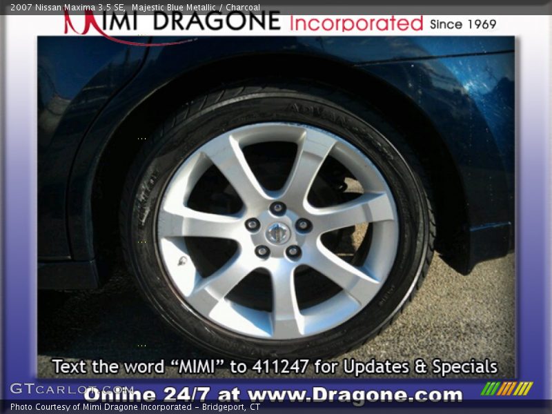 Majestic Blue Metallic / Charcoal 2007 Nissan Maxima 3.5 SE