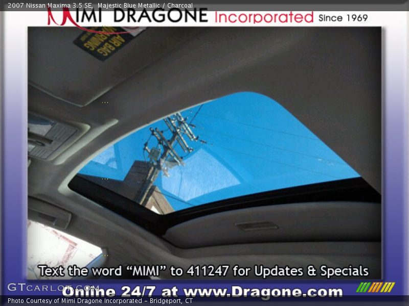 Majestic Blue Metallic / Charcoal 2007 Nissan Maxima 3.5 SE