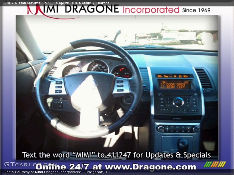 Majestic Blue Metallic / Charcoal 2007 Nissan Maxima 3.5 SE