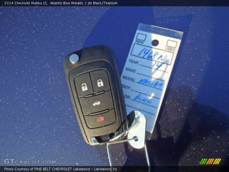 Atlantis Blue Metallic / Jet Black/Titanium 2014 Chevrolet Malibu LS