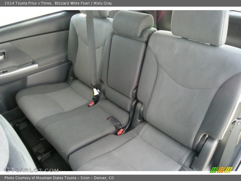 Blizzard White Pearl / Misty Gray 2014 Toyota Prius v Three
