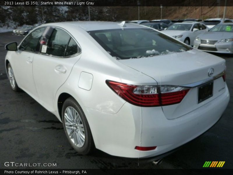 Starfire White Pearl / Light Gray 2013 Lexus ES 350