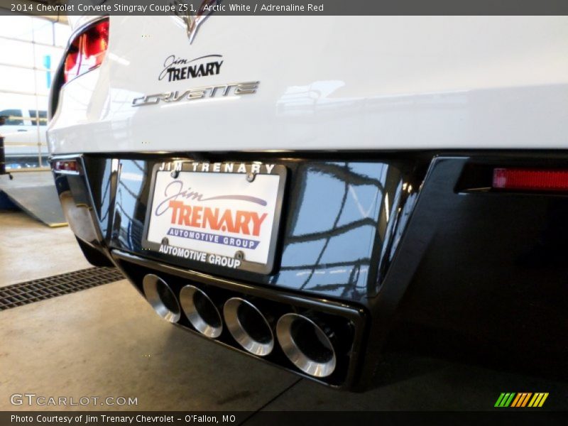 Arctic White / Adrenaline Red 2014 Chevrolet Corvette Stingray Coupe Z51