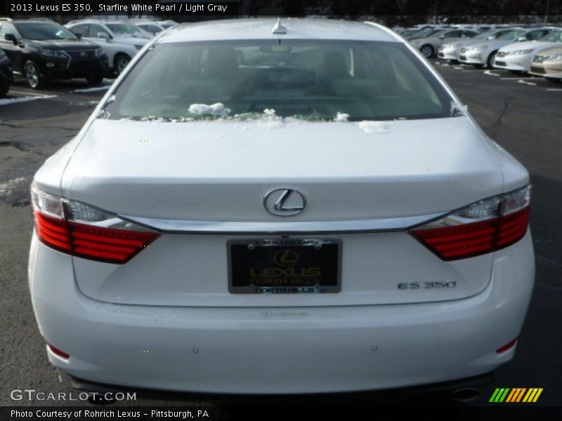 Starfire White Pearl / Light Gray 2013 Lexus ES 350