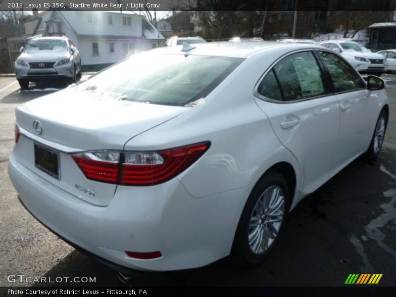 Starfire White Pearl / Light Gray 2013 Lexus ES 350