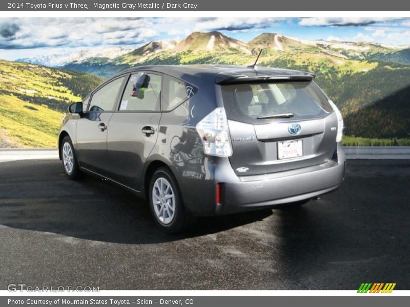 Magnetic Gray Metallic / Dark Gray 2014 Toyota Prius v Three