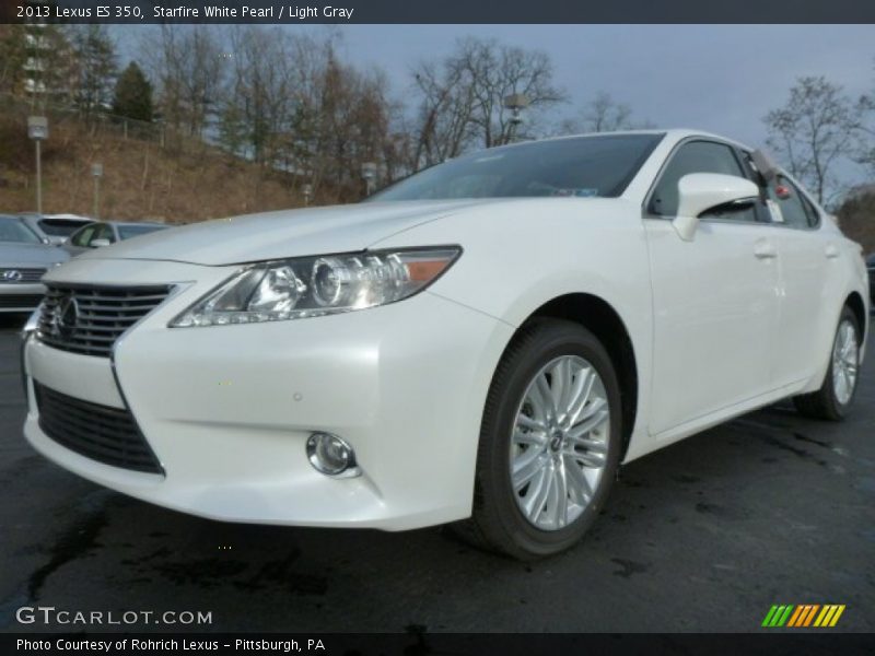 Starfire White Pearl / Light Gray 2013 Lexus ES 350