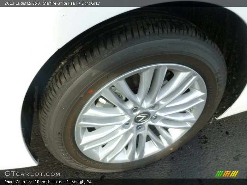 Starfire White Pearl / Light Gray 2013 Lexus ES 350