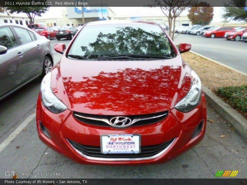 Red Allure / Beige 2011 Hyundai Elantra GLS