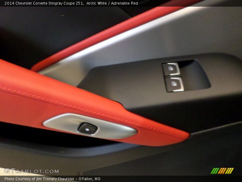 Arctic White / Adrenaline Red 2014 Chevrolet Corvette Stingray Coupe Z51