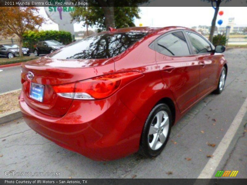 Red Allure / Beige 2011 Hyundai Elantra GLS