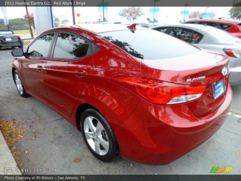 Red Allure / Beige 2011 Hyundai Elantra GLS