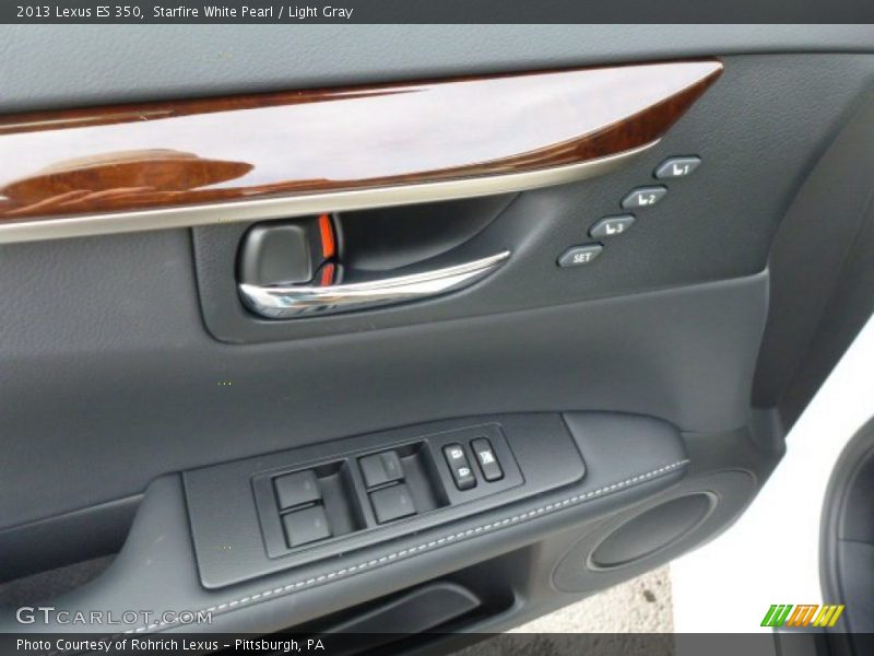 Starfire White Pearl / Light Gray 2013 Lexus ES 350