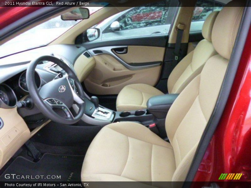 Red Allure / Beige 2011 Hyundai Elantra GLS