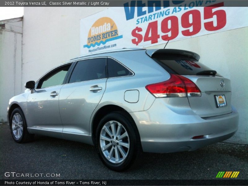 Classic Silver Metallic / Light Gray 2012 Toyota Venza LE