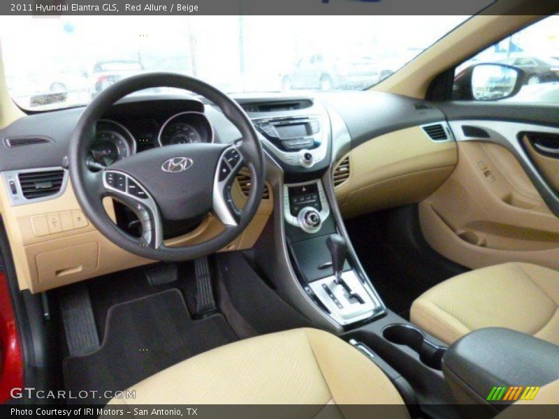 Red Allure / Beige 2011 Hyundai Elantra GLS