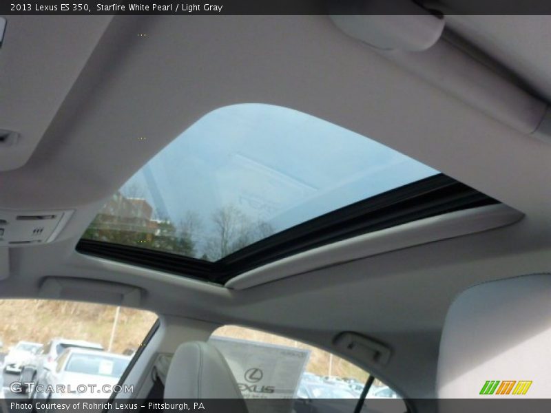 Starfire White Pearl / Light Gray 2013 Lexus ES 350