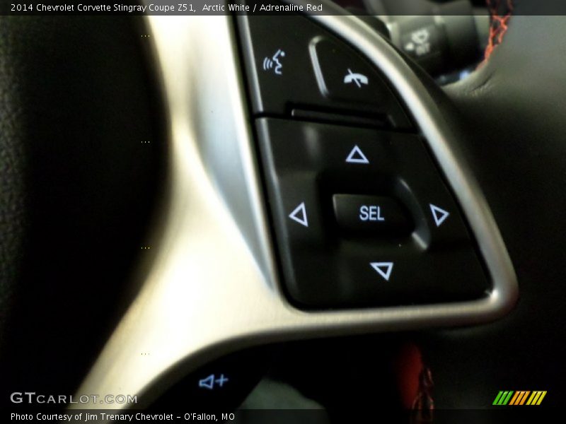 Arctic White / Adrenaline Red 2014 Chevrolet Corvette Stingray Coupe Z51