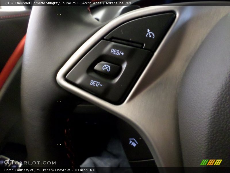 Arctic White / Adrenaline Red 2014 Chevrolet Corvette Stingray Coupe Z51