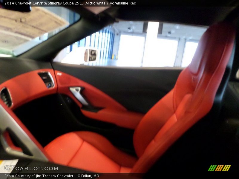 Arctic White / Adrenaline Red 2014 Chevrolet Corvette Stingray Coupe Z51
