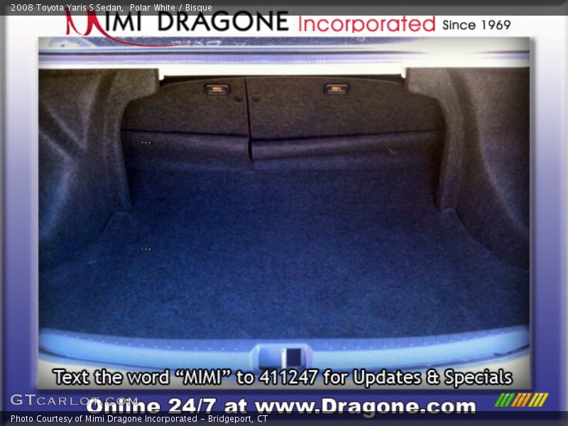 Polar White / Bisque 2008 Toyota Yaris S Sedan