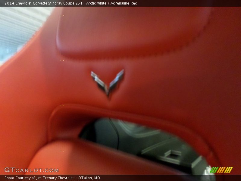 Arctic White / Adrenaline Red 2014 Chevrolet Corvette Stingray Coupe Z51