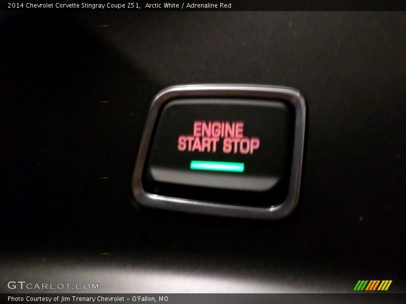 Arctic White / Adrenaline Red 2014 Chevrolet Corvette Stingray Coupe Z51