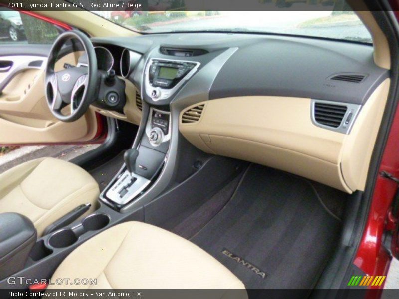 Red Allure / Beige 2011 Hyundai Elantra GLS