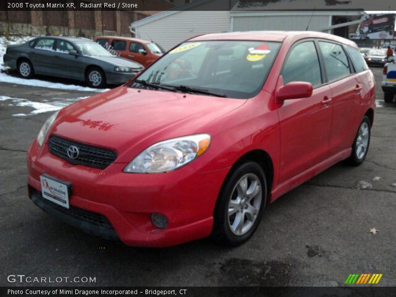 Radiant Red / Stone 2008 Toyota Matrix XR