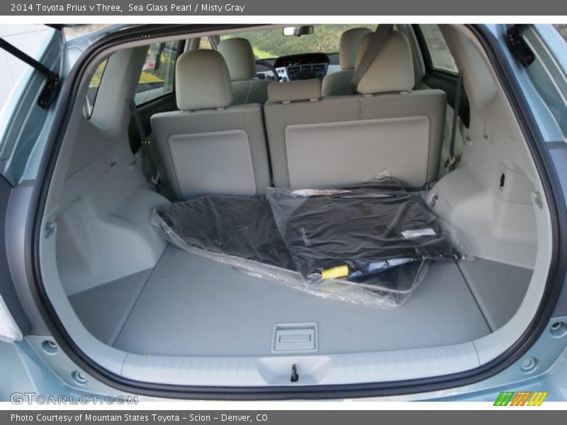 Sea Glass Pearl / Misty Gray 2014 Toyota Prius v Three