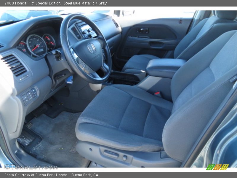 Steel Blue Metallic / Gray 2008 Honda Pilot Special Edition