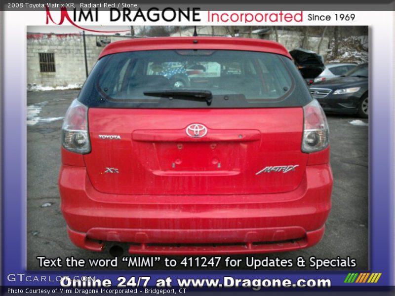 Radiant Red / Stone 2008 Toyota Matrix XR