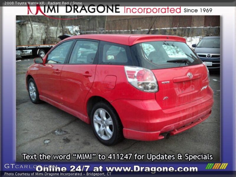 Radiant Red / Stone 2008 Toyota Matrix XR