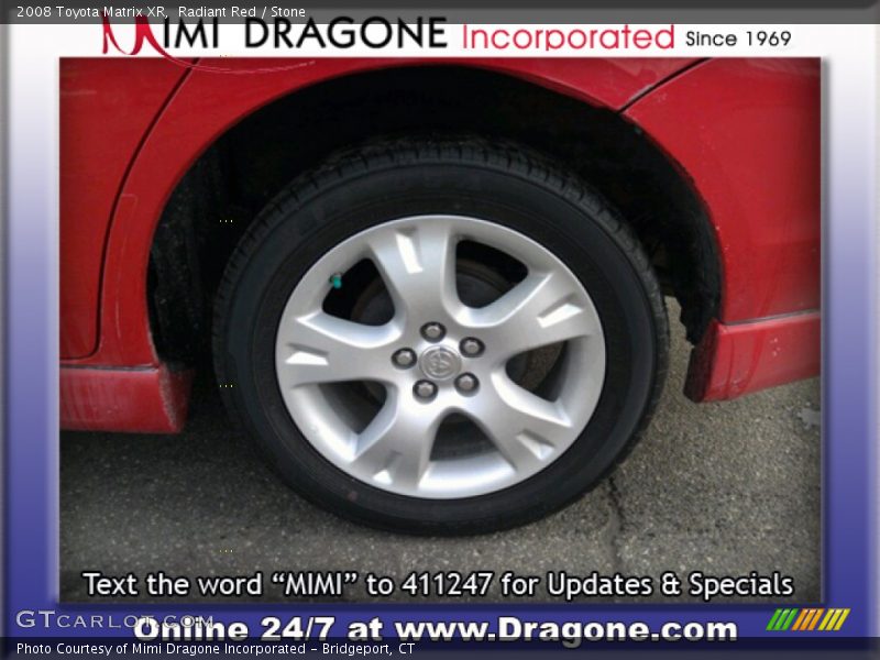 Radiant Red / Stone 2008 Toyota Matrix XR