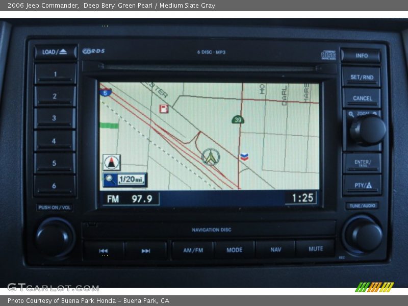 Deep Beryl Green Pearl / Medium Slate Gray 2006 Jeep Commander