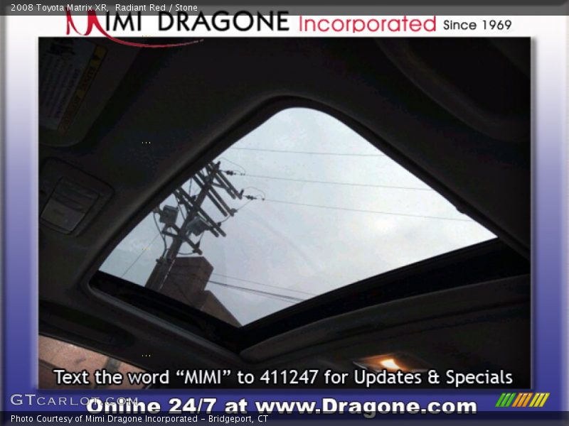 Radiant Red / Stone 2008 Toyota Matrix XR