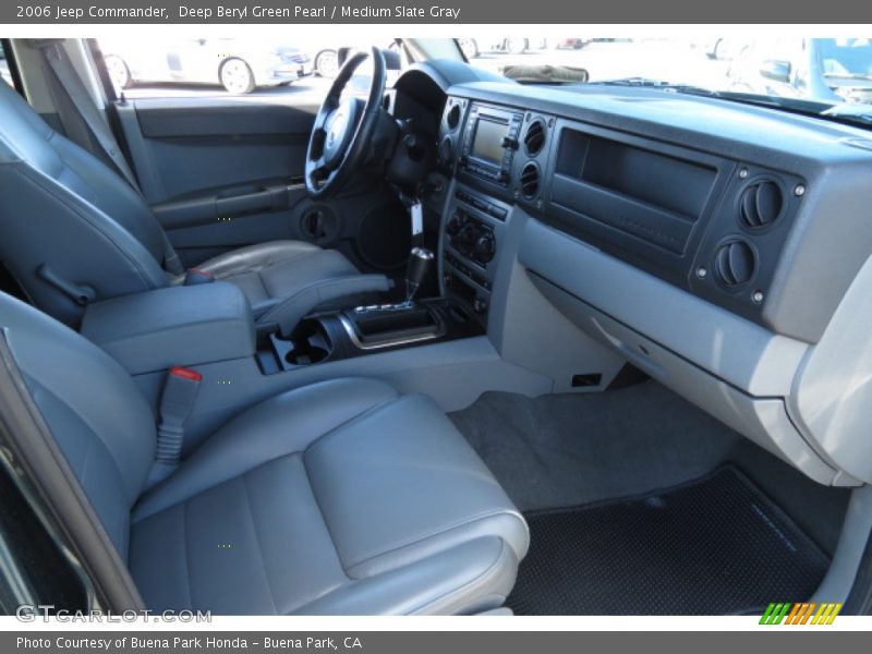 Deep Beryl Green Pearl / Medium Slate Gray 2006 Jeep Commander